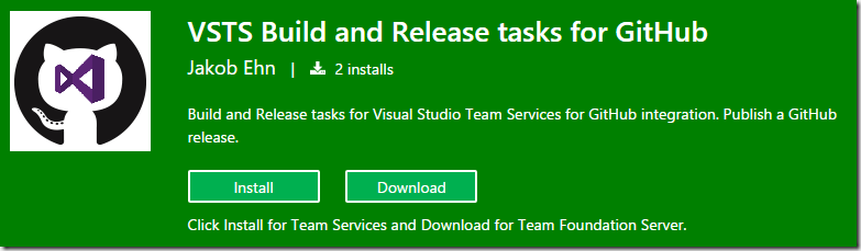 Publish a GitHub Release from Visual Studio Team Services 